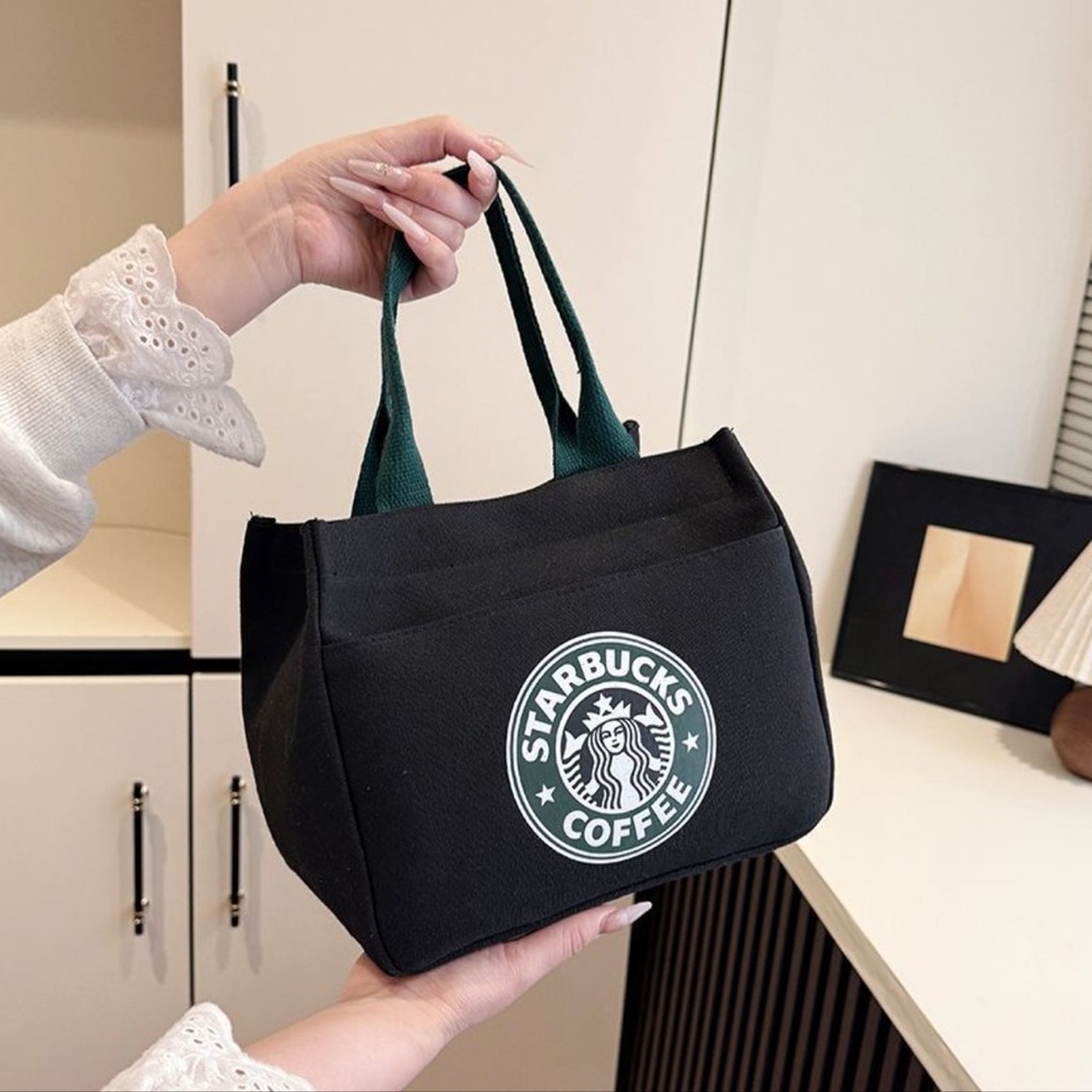 Black and Green Tote Bag
